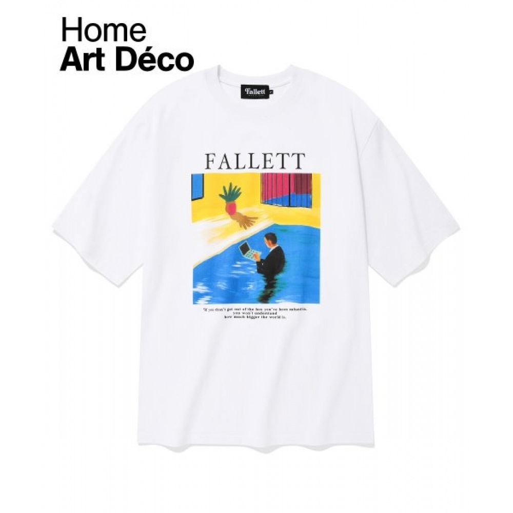 ファレットプリズンショートスリーブ T シャツホワイト