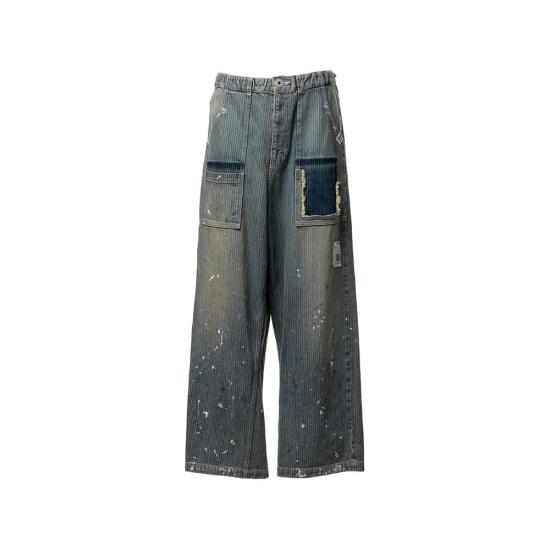 MAISON MIHARA YASUHIRO Men Denim Pants J16PT128 INDIG BLUE