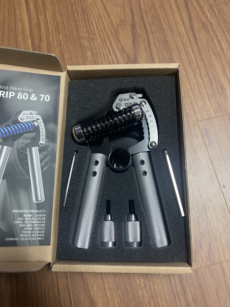 (GD) IRON GRIP EXT 90 ハンドグリップ (25 90kg) 握力トレーニング 負荷調整とグリップ幅調整が可能