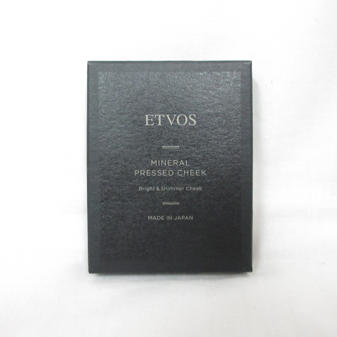 新品 ETVOS エトヴォス ミネラルプレストチーク サーモンピンク チークカラー SPF20 PA++ ( 0214-y2 )