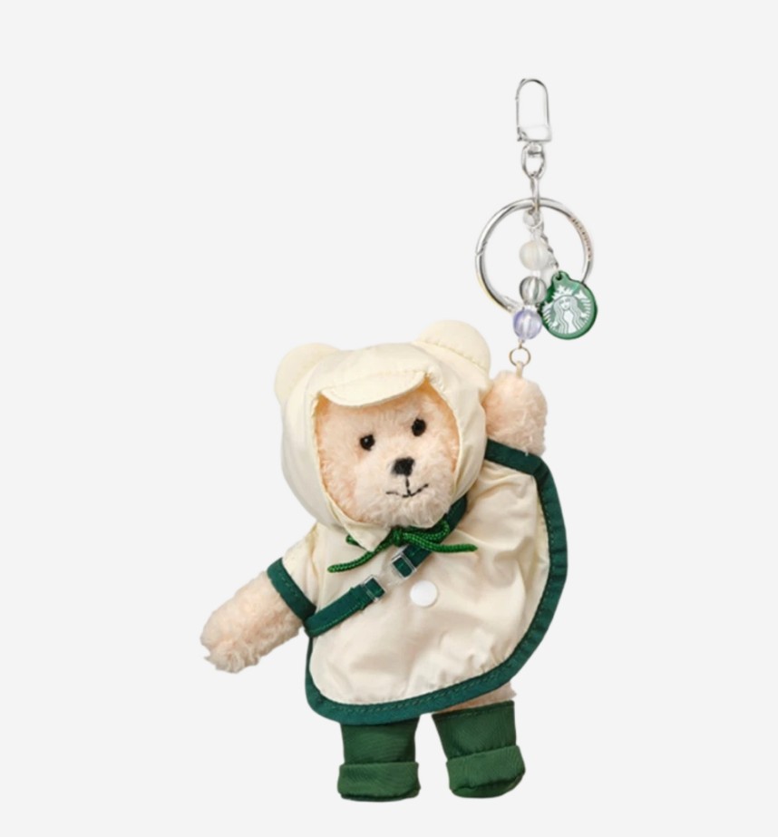 【STARBUCKS】 Starbucks x Hunter Rainy Bearista Keychain Cream
