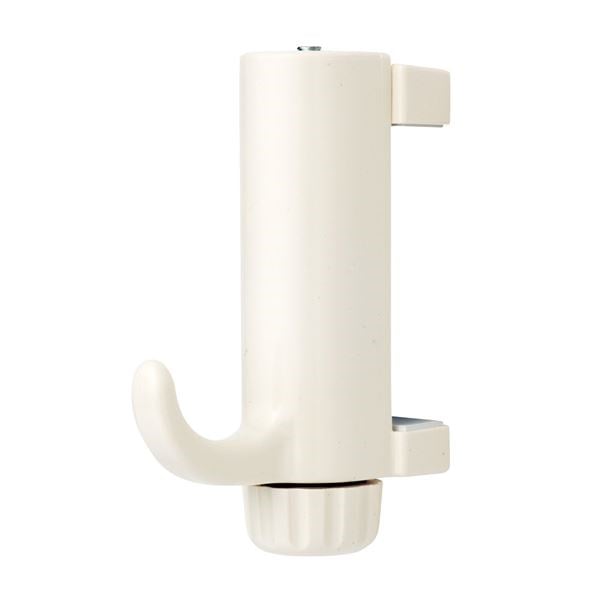 （まとめ）レック ネジ止めカモイ掛け ホワイト ワイド H-387 （フック） [120個セット]