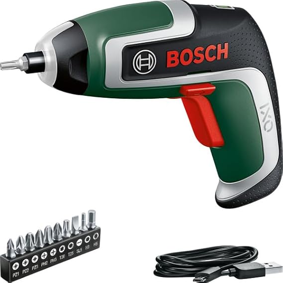 BOSCH(ボッシュ) コードレスドライバー (本体のみビットセット（10本）マグネットビットホルダーマイクロUSBケーブル（Type-B）キャリングケース) IXO7