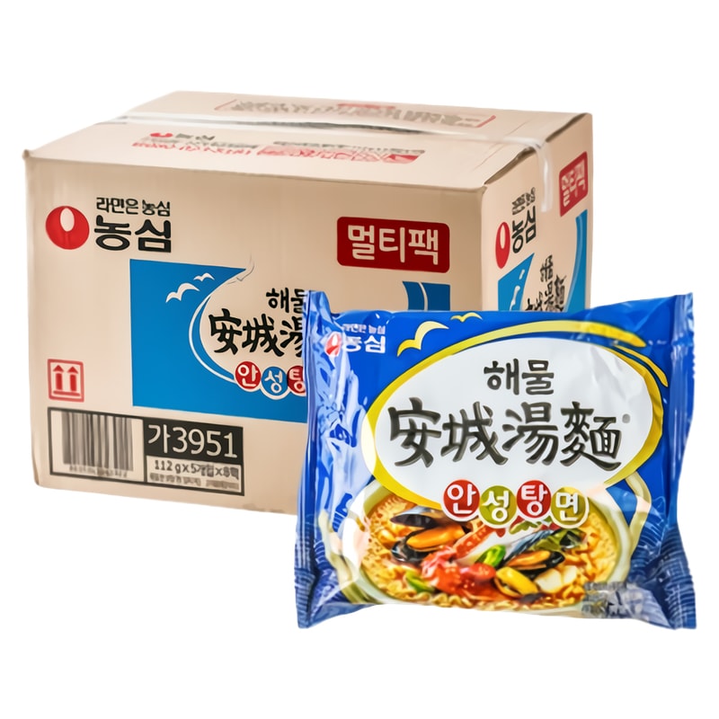 【全国送料無料】 海鮮安城湯麺 112g x 40個(1箱)