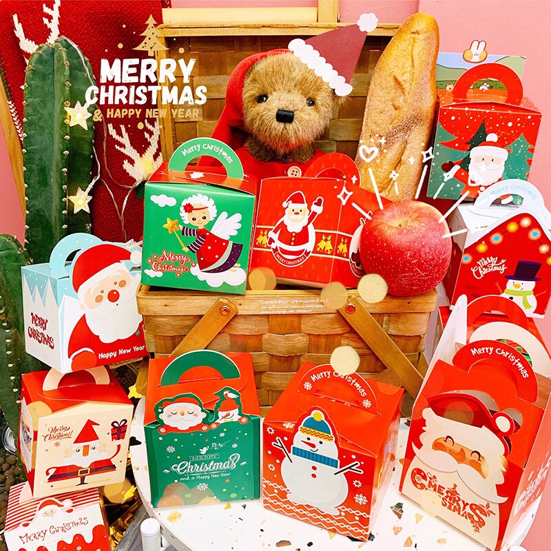 人気ブランドを クリスマスイブのリンゴの箱の贈り物の箱insアイデアネットの赤いクリスマスの果物の箱はかわいいです その他