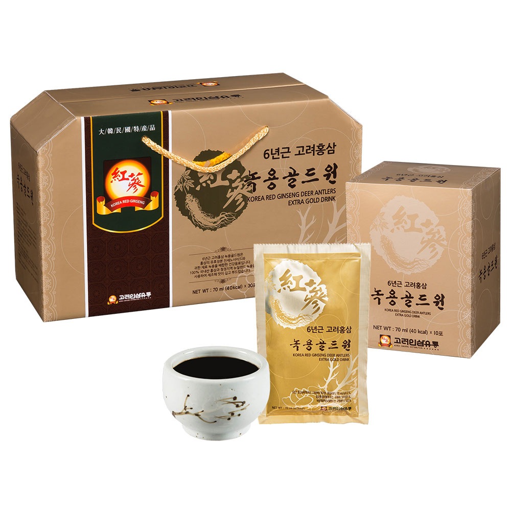 高麗人参流通6年根高麗紅参サクヨンゴールドワン（70ml30個入り）