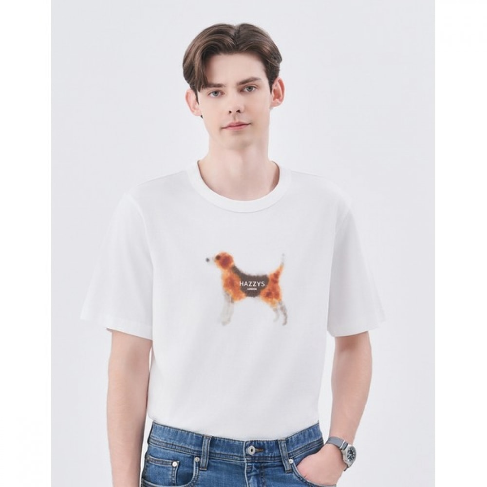 (ヘッジズ) 24SS ウォーターカラーグラフィッククルーネックショートスリーブ HZTS4B756WT