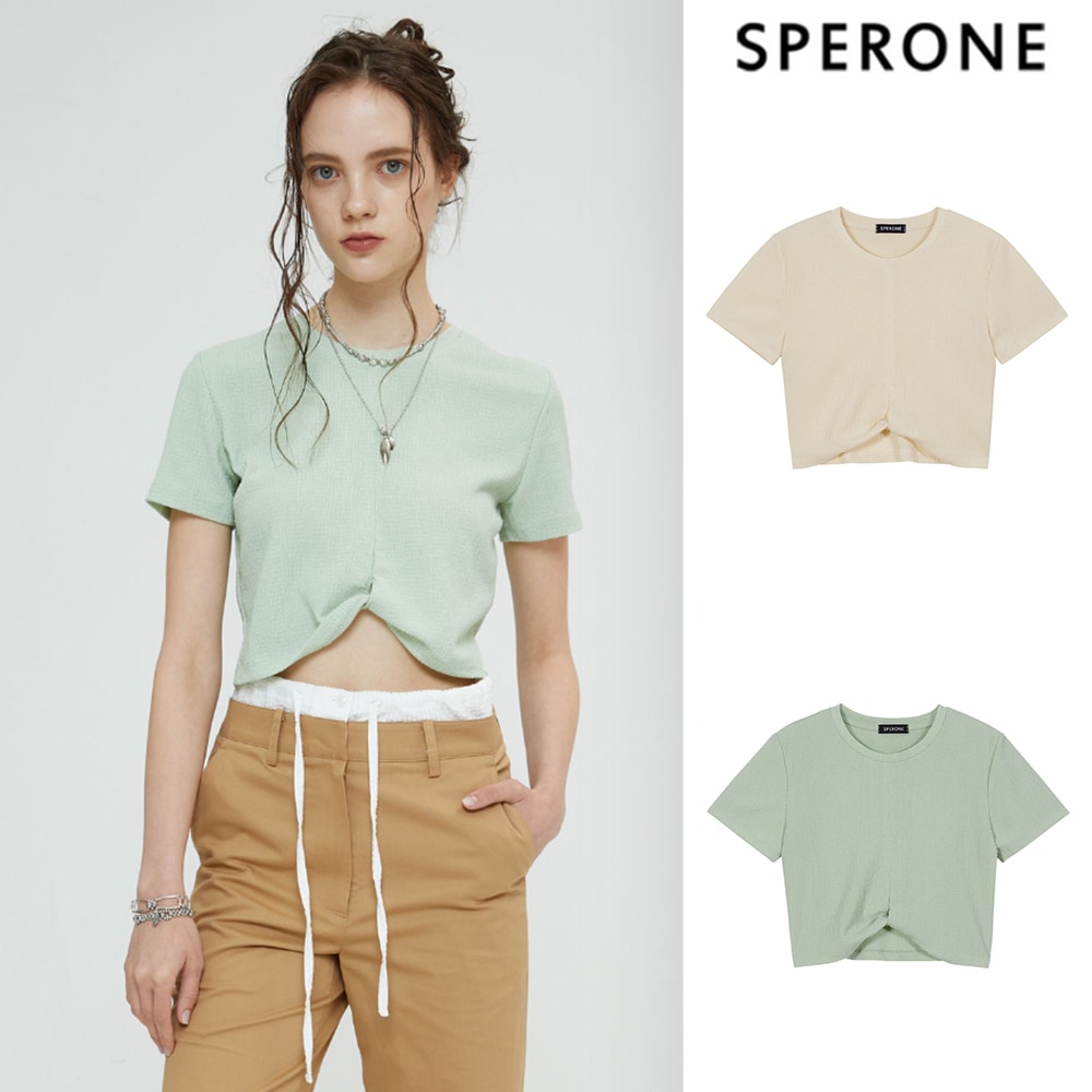 [SPERONE] Relaxed Crinkle Shirt