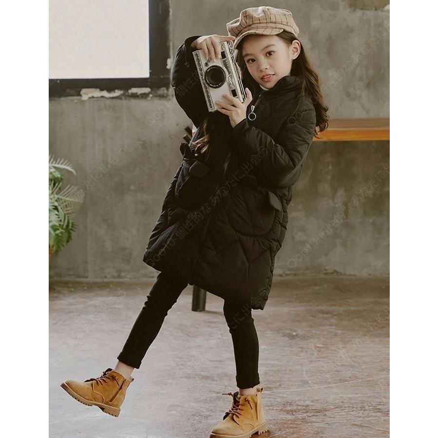キッズ アウター 女の子 ロングコート ダウンコート ダウンジャケット 防寒冬服 子供コート 厚手コート ロング丈 子供服-27