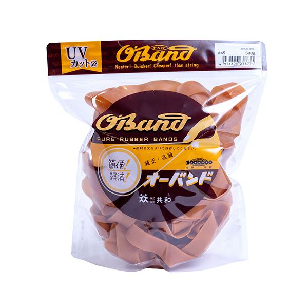 （まとめ） 共和 オーバンド#45 内径114.5mm 500g入 透明袋 GPA-N-005 1袋 [x3セット]