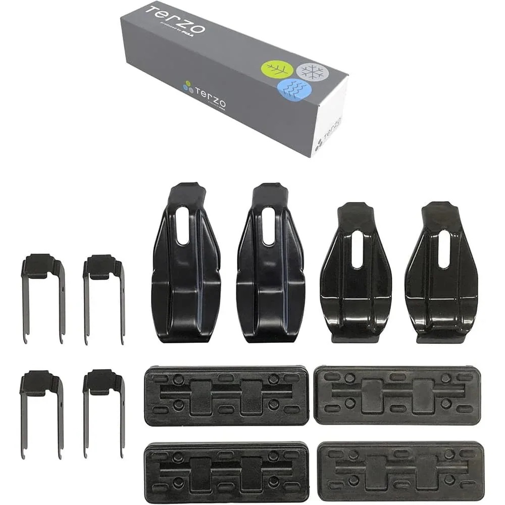 PIAA Terzo(テルッツォ) ルーフキャリア ベースキャリア ホルダー 4個入 ブラック【トヨタ アクア NHP1#】EH401