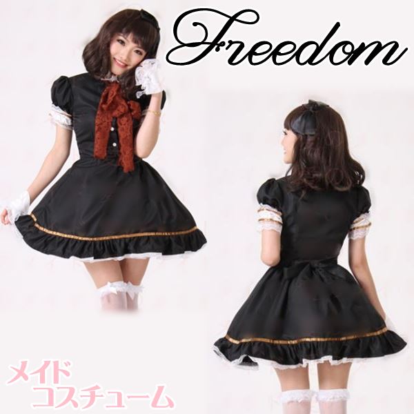 メイド コスプレ コスチューム ゴスロリ ロリータ クラシカル 衣装 メイド服 メイドカフェ アキバ アイドル 萌え ステージ 制服 地下アイドル パーティー インスタ 撮影大人気のゴスロリ系！レー