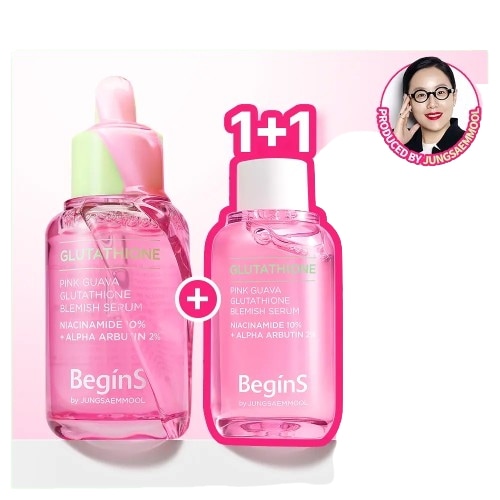 [トラブル跡/ くすみ/ ビタC] ビギンズ バイ ジョンセムル ピンク グアバ グルタチオン 跡 セラム 30ml+詰め替え30ml