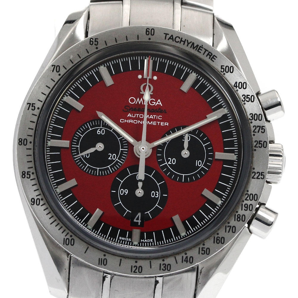 訳あり オメガ OMEGA 3506.61 スピードマスター シューマッハ レジェンド デイト クロノグラフ 自動巻き メンズ _882506【中古】
