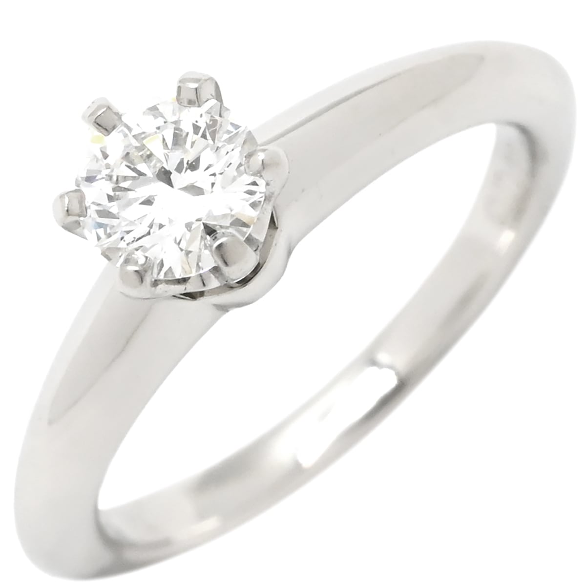 ティファニー リング 指輪 ソリティア ダイヤリング プラチナシルバー T＆Co. 一粒 1P 2.5号【中古】