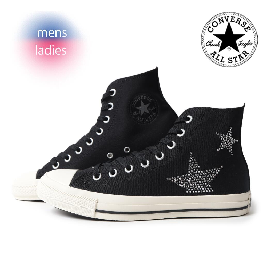 CONVERSE コンバース オールスター ラインストーン ハイ スニーカー ALL STAR RHINESTONE ST HI BLACK/WHITE ( 黒 ブラック 31314160 )