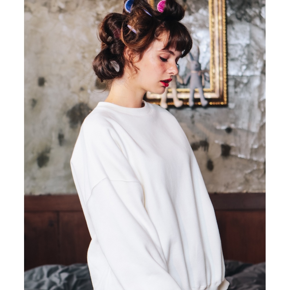 WV プロジェクトブルーミングスウェットシャツクリーム JJMT7204