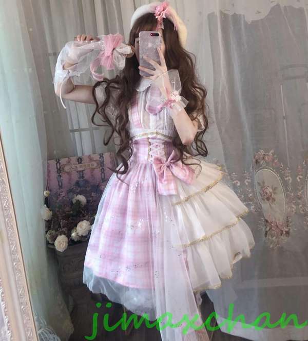 新しい 新生活 サマー 夏/Lolita系 /ワンピース JSK OP ドレス /ロリータ トップス 萌え レディース ゴスロリ ロリータファッション 変装 トップス 吊りス