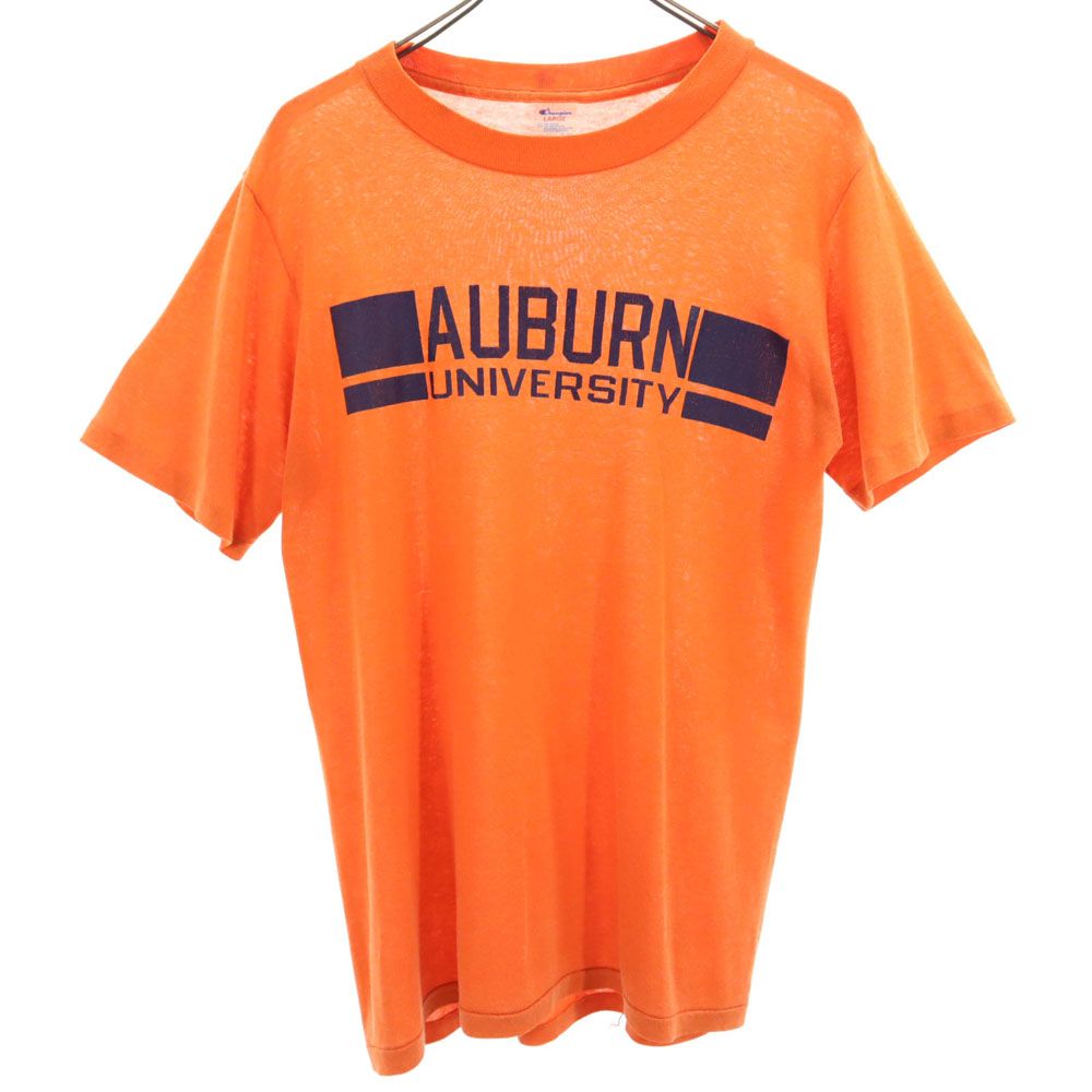 80s USA製 ヴィンテージ トリコタグ 半袖 Tシャツ L オレンジ メンズ