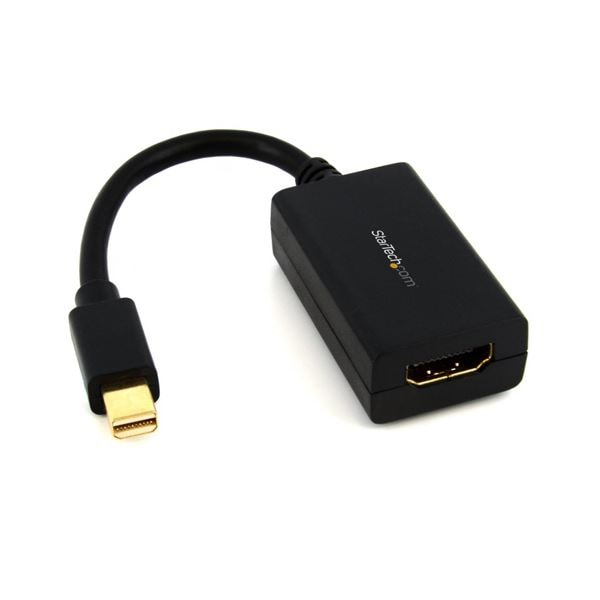 (まとめ) StarTech MiniDisplayPort-HDMI変換アダプタ(黒) MDP2HDMI 1個 (×10セット)