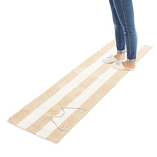 オカ(OKA) うちねこ キッチンマット 約45*180cm (ホワイト)