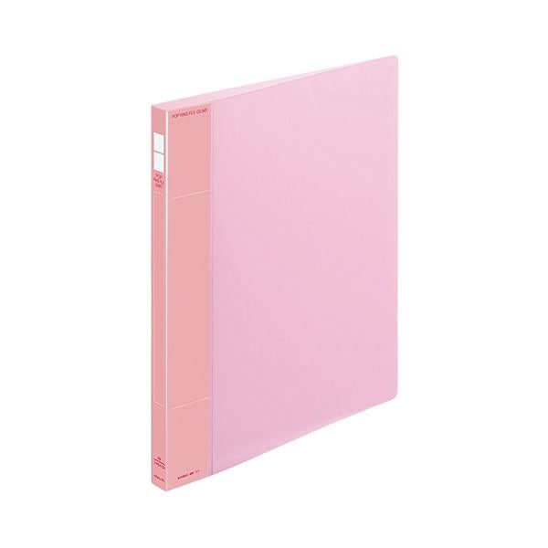 (まとめ) コクヨ ポップリングファイル(スリム) A4タテ 2穴 100枚収容 背幅21mm ピンク フ-PS410P 1冊 (×30セット)