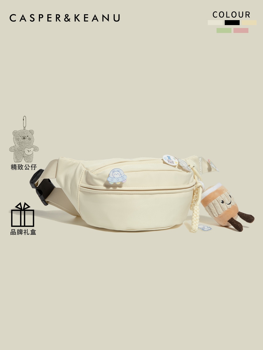 スポーツレジャー少女胸バッグ2025新型日系ウエストバッグinsショルダーバッグ