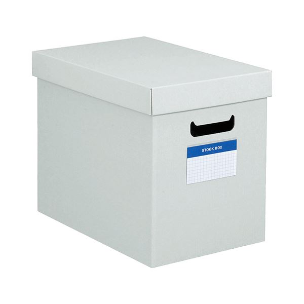 (まとめ) コクヨ ストックボックス(フタ付き)内寸180×322×260mm グレー フ-SB982M 1個 (×30セット)