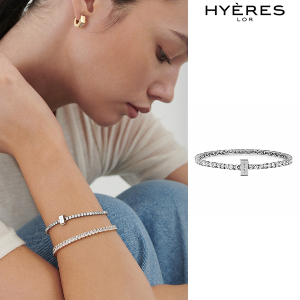 [HYERES LOR] Essence Silver Tennis (W) 2.5 Bracelet 31,974円