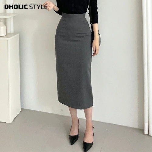 [メガ割りSALE]バックスリットストレートスカート・p585142