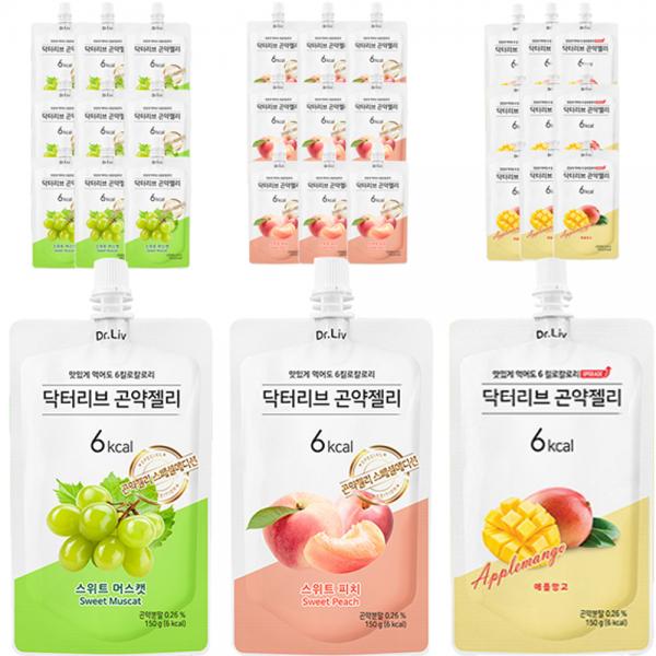 ヒッツラー ヒッチス サワー ドラッヘン グミ 닥터리브 곤약젤리 스위트 머스켓 150g x 10p + 피치 150g x 10p + 애플망고 150g x 10p 세트