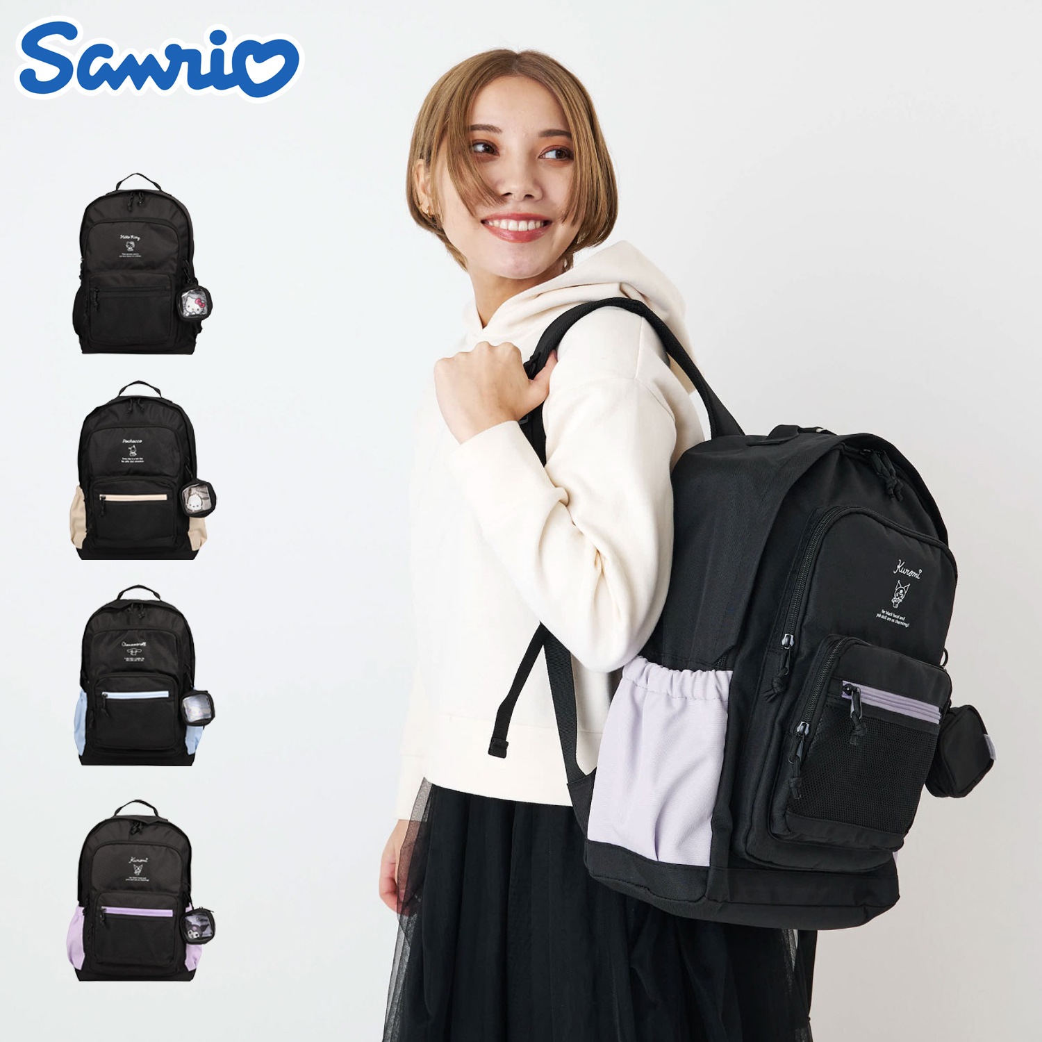 リュック バッグ バックパック レディース 22L A4 B4 大容量 軽量 丈夫 ブラック 黒 243325