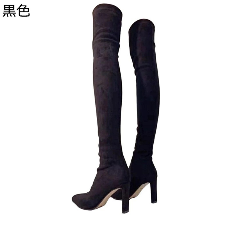 ロングブーツ レディース ハイヒール10cm ストレッチブーツ オーバーニーハイブーツ セクシー 撥水 脱げない 弾力性 落ちない シンプル 美脚 秋冬靴 細見え エレガント 履きやすい カジュアル
