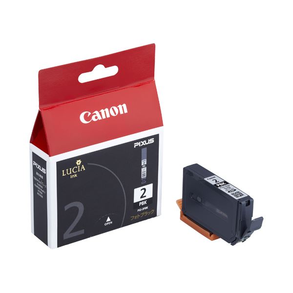 (まとめ) キヤノン Canon インクタンク PGI-2PBK フォトブラック 1024B001 1個 (×4セット)