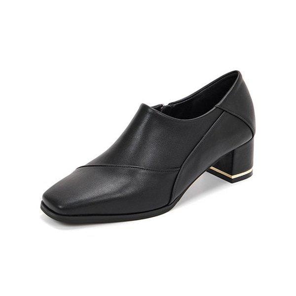 M.ダンフィ スクエア ブーティ ブラック 516523609ZA