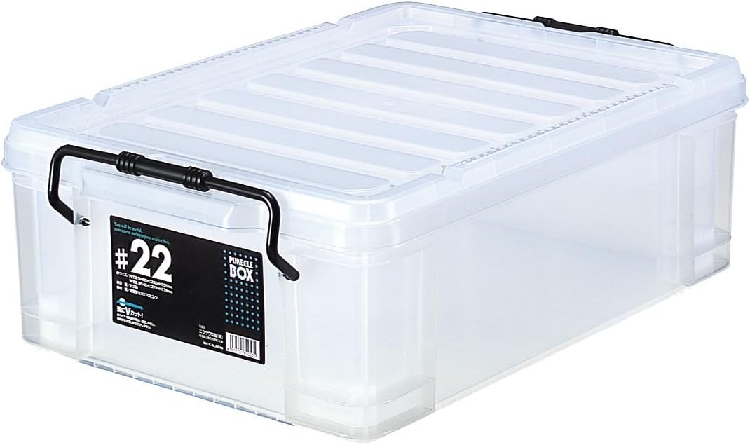 ﾋﾟｭｱｸﾙﾎﾞｯｸｽ＃22【6個セット】　積み重ね可能　収納ﾎﾞｯｸｽ　商品サイズ：幅379 奥行545 高さ178