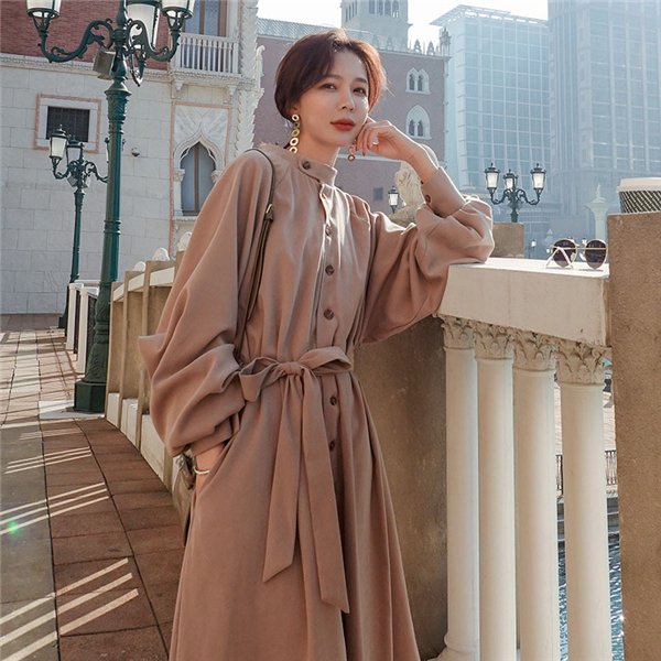 トレンチコート レディース ロングコート おしゃれ フランス　チェスター アウター フォーマル 着痩