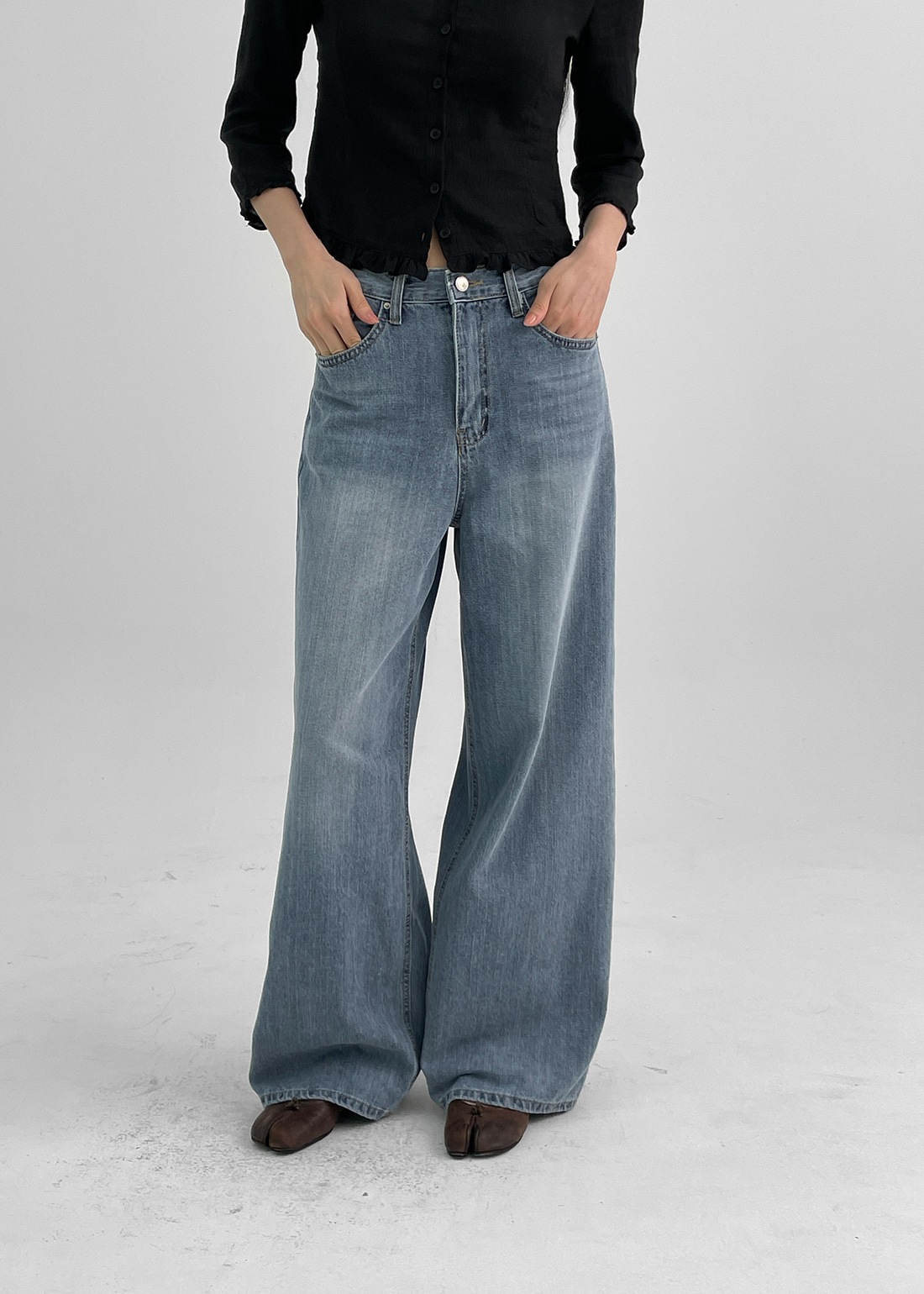 ホールブウィンサマーワイドデニムパンツ