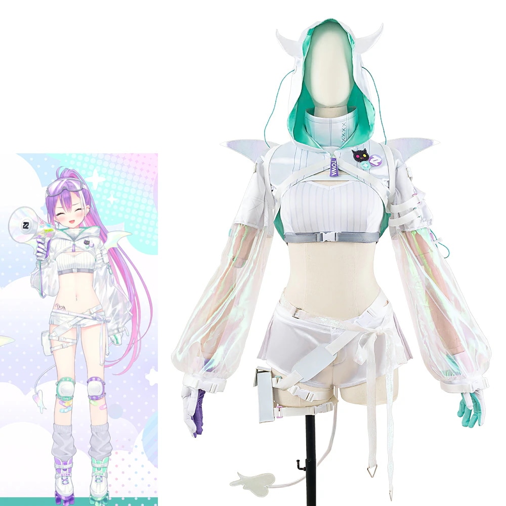 バーチャルYouTuber　Vtuber　にじさんじ　常闇トワ　白衣装　コスプレ衣装