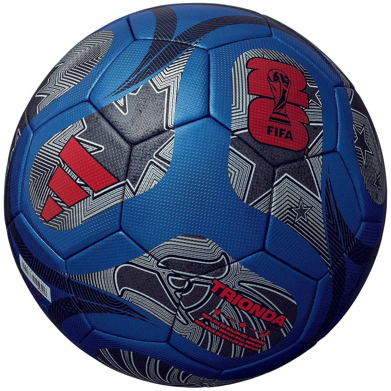 サッカーボール 2026 FIFAワールドカップ 4号球 トリオンダ キッズ メタリックブルー 小学生 検定球 ADF420B