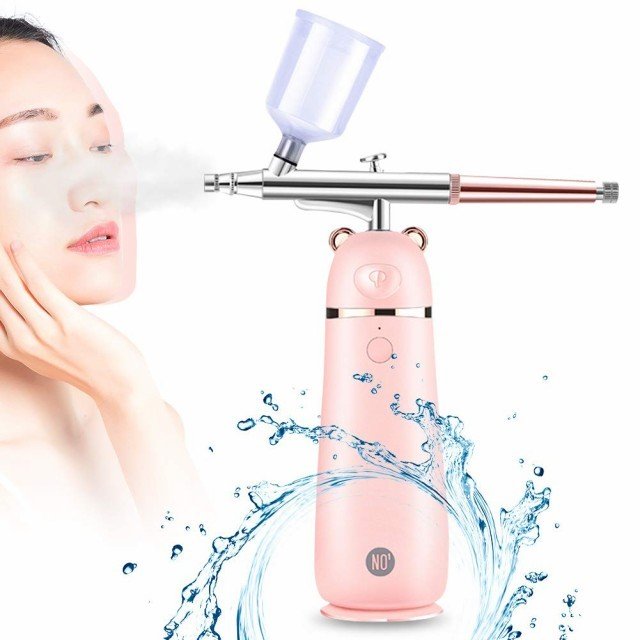 フェイススチーマー 補水保湿美容機 ハンディ式 酸素注入噴霧美顔器 乾燥対策 毛穴クレンジング ナノ微粒化技術 イオン導入 USB充電式 ス