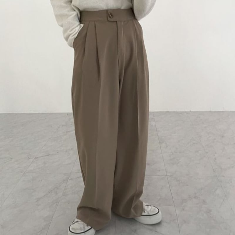 3color レディース ボトムス パンツ スラックス ブラウン ベージュ ブラック お洒落 175