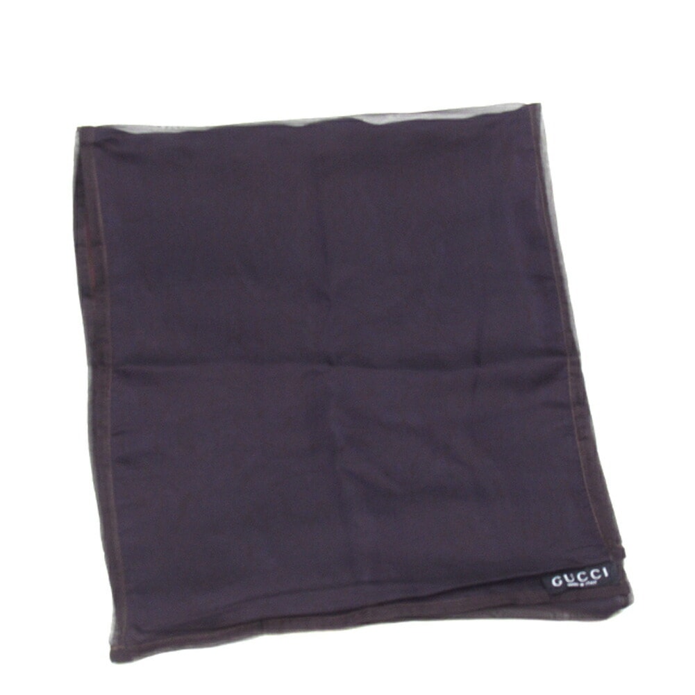 ストール リバーシブル シルクシフォン パープル ボルドー系 レディース 中古