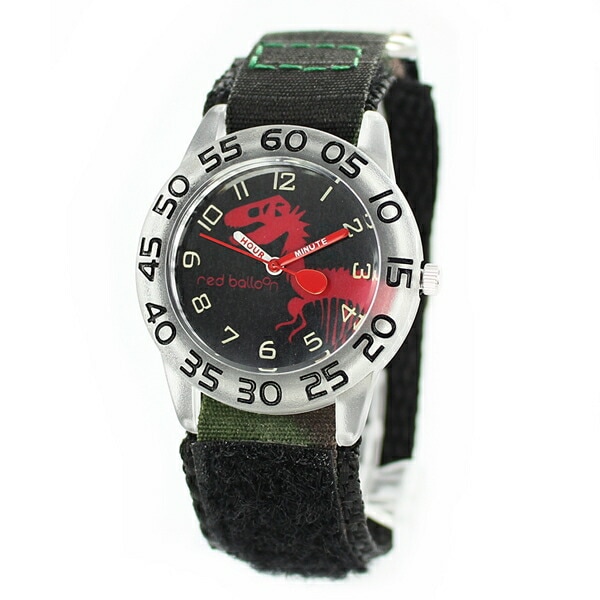 Red Balloon レッドバルーン Kids 腕時計 手表 男の子 ザウルス かっこいい 迷彩 カモフラージュ ナイロン W002273 男の子 子供用 誕生日プレゼント ポイント消化