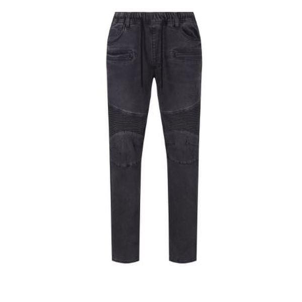 男女共用バイカー イバンド デニムパンツ BK/Mトーン(B255DP269P)