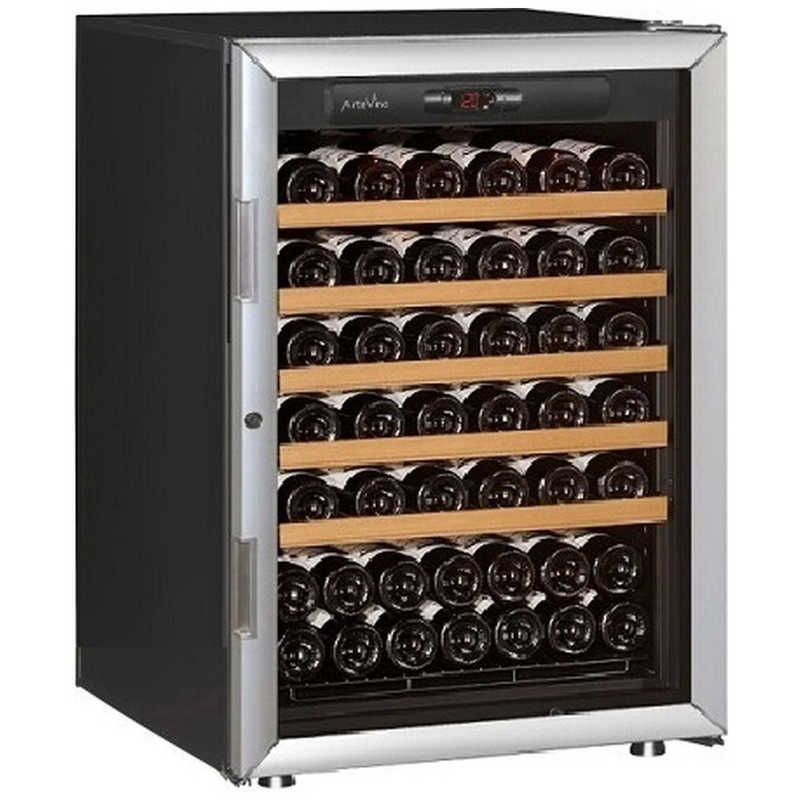 アルテビノ　ワインセラー アルテビノ OPシリーズ 74本 棚板5枚 ノアール 黒 　OVP05（標準設置無料） 248,050円