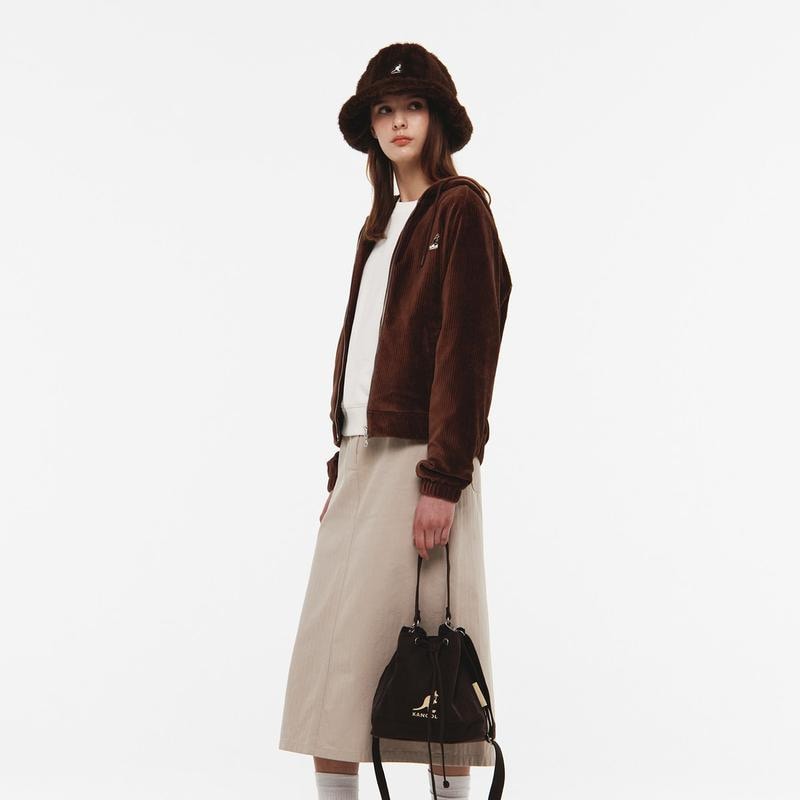 バイオキャンバスアンバーバケットバッグ3988ブラウン