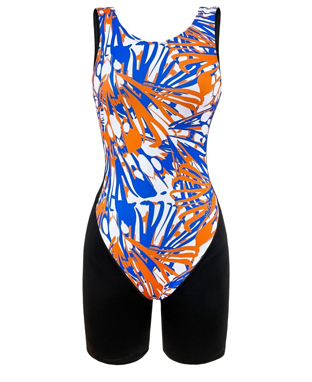 女子室内講習 水着 -メリポーサ ( Front , ナイロン 80%スパン 20%)