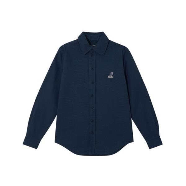 M 長袖Tシャツ CQK KRFW-SH70720NV ウーマンズ コットン シャツ 7072 ネイビー