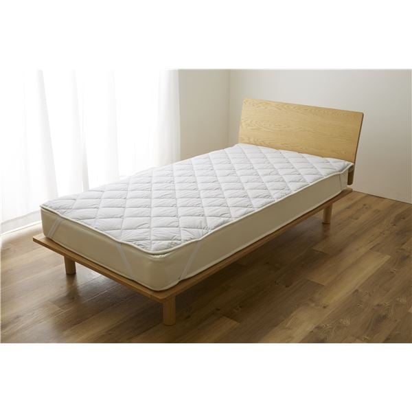 Sleep Niceday フランス産ウォッシャブルウール100%使用した ベッドパッド 日本製/消臭/吸湿 シングル（S） ライトグレー 8,973円